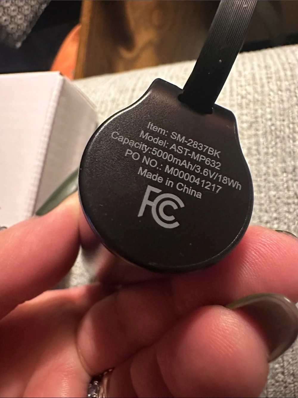 Black Portable USB Charger Power Bank